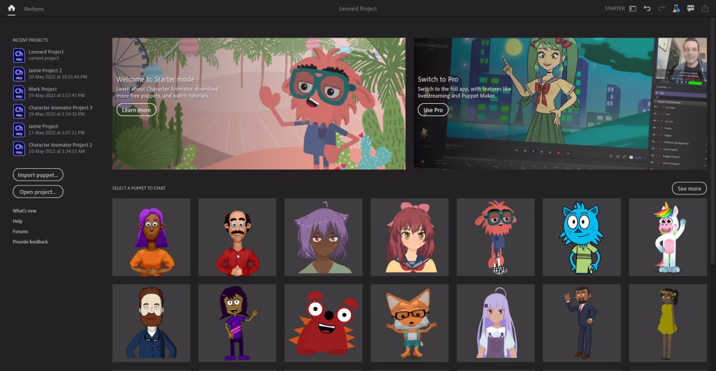 Adobe Character Animator Download