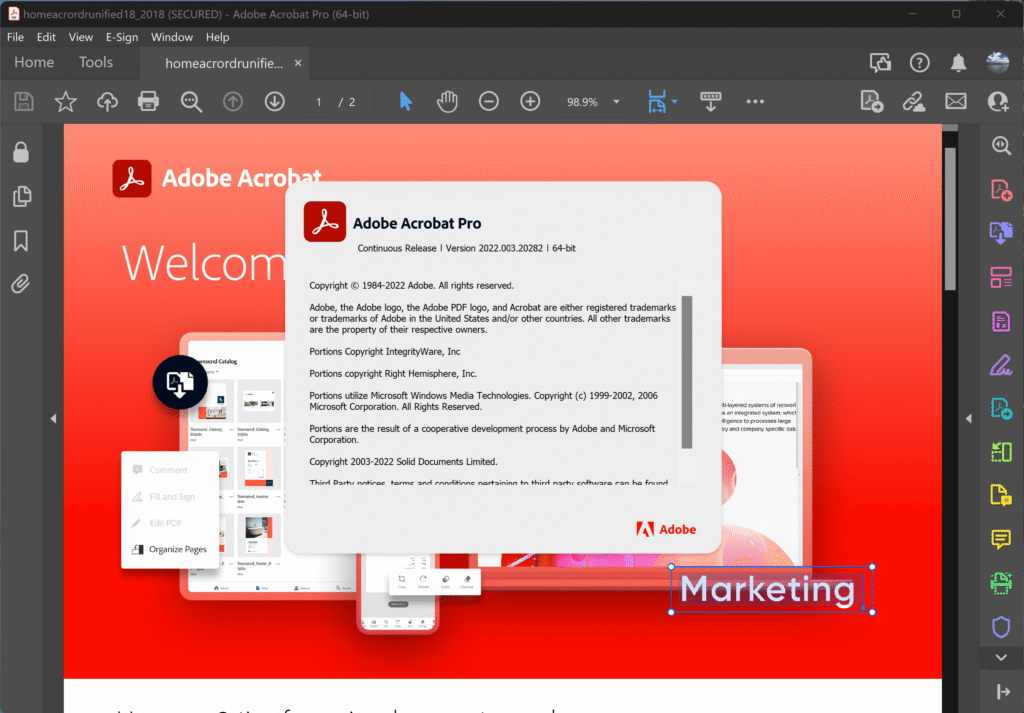Adobe acrobat 2025 